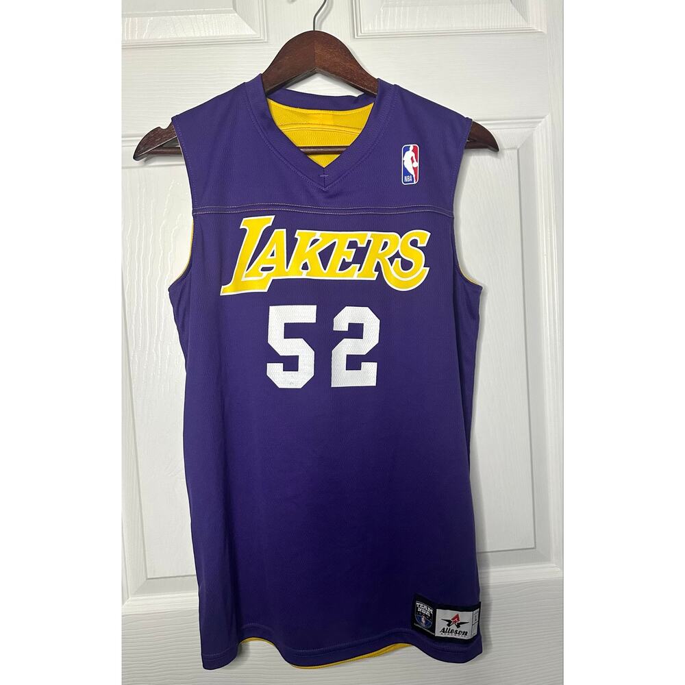 Los Angeles Lakers Reversible Jersey #52 Youth Large Purple Gold NBA
